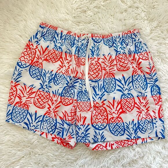 chubbies Other - Chubbies pineapple print swim trunks size 2x blue orange white 5.5” inseam